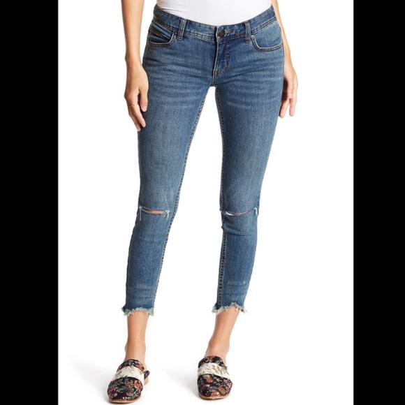 Free People Denim - Free People | Skinny Low Rise Destroyed Jeans